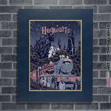 Load image into Gallery viewer, Shirts Posters / 4"x6" / Navy Visit Hogwarts