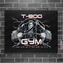 Load image into Gallery viewer, Shirts Posters / 4"x6" / Black T-800 Gym