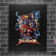 Load image into Gallery viewer, Shirts Posters / 4"x6" / Black Love & Thunder