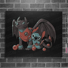 Load image into Gallery viewer, Shirts Posters / 4"x6" / Black Dragon Cuties