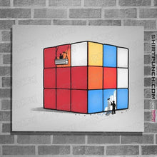 Load image into Gallery viewer, Shirts Posters / 4&quot;x6&quot; / White Solving The Cube
