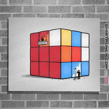 Load image into Gallery viewer, Shirts Posters / 4"x6" / White Solving The Cube