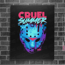 Load image into Gallery viewer, Secret_Shirts Posters / 4"x6" / Black Cruel Summer 86