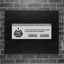 Load image into Gallery viewer, Shirts Posters / 4"x6" / Black Alert Cat