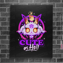 Load image into Gallery viewer, Daily_Deal_Shirts Posters / 4"x6" / Black Cute As Hell Tee