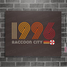 Load image into Gallery viewer, Daily_Deal_Shirts Posters / 4"x6" / Dark Chocolate Raccoon City 1996