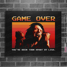 Load image into Gallery viewer, Shirts Posters / 4"x6" / Black Game Over Tommy