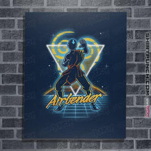 Load image into Gallery viewer, Shirts Posters / 4"x6" / Navy Retro Airbender