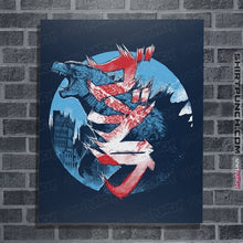 Load image into Gallery viewer, Daily_Deal_Shirts Posters / 4"x6" / Navy Gojira Scream