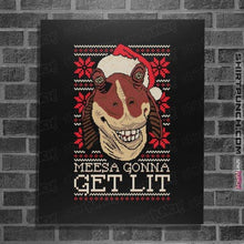 Load image into Gallery viewer, Daily_Deal_Shirts Posters / 4&quot;x6&quot; / Black Lit Christmas
