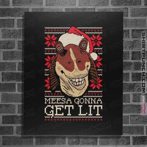 Daily_Deal_Shirts Posters / 4"x6" / Black Lit Christmas