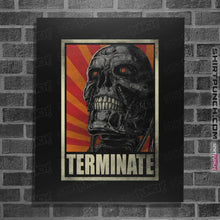 Load image into Gallery viewer, Shirts Posters / 4"x6" / Black Terminate