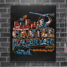 Load image into Gallery viewer, Daily_Deal_Shirts Posters / 4"x6" / Black Greetings From Castle Kandar