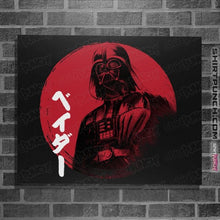 Load image into Gallery viewer, Daily_Deal_Shirts Posters / 4"x6" / Black Red Sun Vader