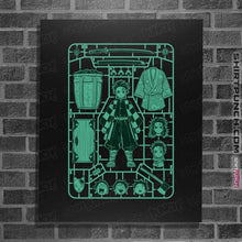 Load image into Gallery viewer, Daily_Deal_Shirts Posters / 4"x6" / Black Tanjiro Model Sprue