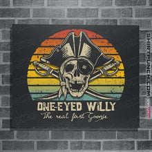 Load image into Gallery viewer, Daily_Deal_Shirts Posters / 4"x6" / Dark Heather The Real First Goonie