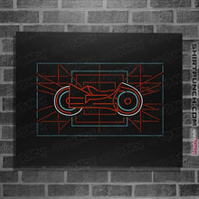 Load image into Gallery viewer, Shirts Posters / 4"x6" / Black Neon Biker