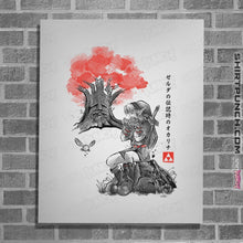 Load image into Gallery viewer, Shirts Posters / 4"x6" / White The Great Deku Sumi-e