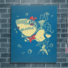 Load image into Gallery viewer, Shirts Posters / 4"x6" / Sapphire Tsundere Shark