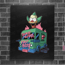Load image into Gallery viewer, Daily_Deal_Shirts Posters / 4"x6" / Black Killer Krusty