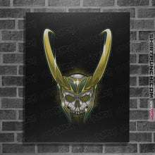 Load image into Gallery viewer, Shirts Posters / 4"x6" / Black Loki Skull