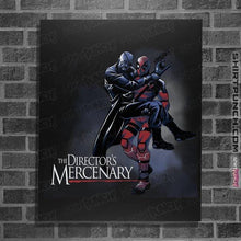 Load image into Gallery viewer, Shirts Posters / 4"x6" / Black The Director's Mercenary