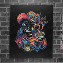 Load image into Gallery viewer, Daily_Deal_Shirts Posters / 4"x6" / Black Colorful Captain