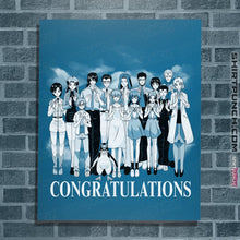 Load image into Gallery viewer, Shirts Posters / 4"x6" / Sapphire Congratulations