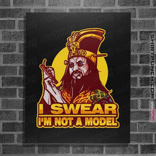 Load image into Gallery viewer, Shirts Posters / 4"x6" / Black Not A Model