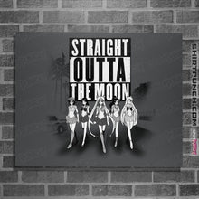 Load image into Gallery viewer, Shirts Posters / 4"x6" / Charcoal Straight Outta The Moon