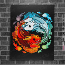 Load image into Gallery viewer, Shirts Posters / 4"x6" / Black Dragons of Fire And Water