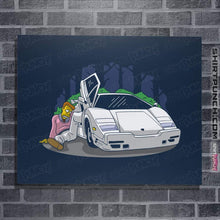 Load image into Gallery viewer, Shirts Posters / 4"x6" / Navy Troy Wolf