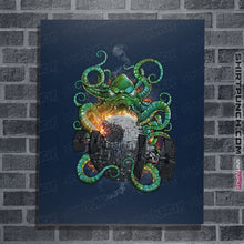 Load image into Gallery viewer, Shirts Posters / 4"x6" / Navy Cthulhu Strikes Back