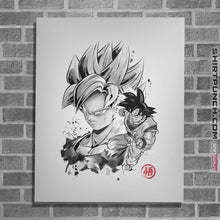 Load image into Gallery viewer, Shirts Posters / 4"x6" / White Super Saiyan Warrior