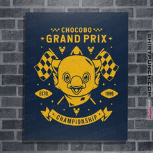 Load image into Gallery viewer, Shirts Posters / 4"x6" / Navy Chocobo Grand Prix