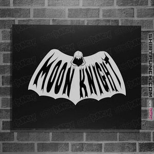 Daily_Deal_Shirts Posters / 4"x6" / Black Retro Moon Knight