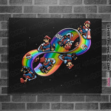 Load image into Gallery viewer, Daily_Deal_Shirts Posters / 4"x6" / Black Mobius Kart