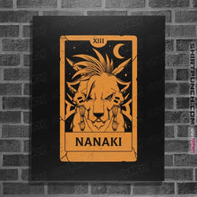 Load image into Gallery viewer, Daily_Deal_Shirts Posters / 4"x6" / Black Nanaki Tarot Card