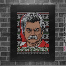 Load image into Gallery viewer, Shirts Posters / 4"x6" / Black Santa Swanson