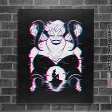 Load image into Gallery viewer, Daily_Deal_Shirts Posters / 4"x6" / Black Glitched Ursula