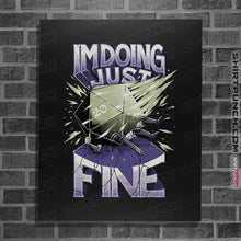 Load image into Gallery viewer, Daily_Deal_Shirts Posters / 4"x6" / Black Doing Just Fine