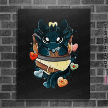 Load image into Gallery viewer, Daily_Deal_Shirts Posters / 4"x6" / Black Dragon Valentine