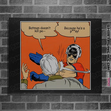 Load image into Gallery viewer, Secret_Shirts Posters / 4"x6" / Black Peace Slap