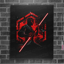 Load image into Gallery viewer, Shirts Posters / 4"x6" / Black Double-Bladed Warrior