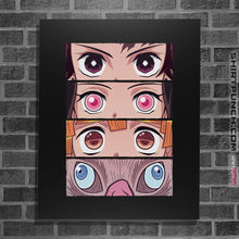 Load image into Gallery viewer, Shirts Posters / 4"x6" / Black Demon Eyes