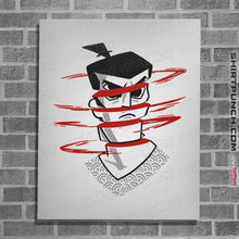 Load image into Gallery viewer, Shirts Posters / 4"x6" / White Samura Slash