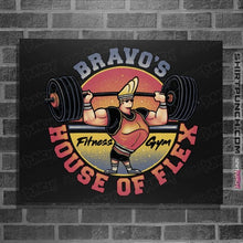 Load image into Gallery viewer, Daily_Deal_Shirts Posters / 4"x6" / Black Bravo's House Of Flex