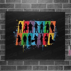 Daily_Deal_Shirts Posters / 4"x6" / Black Timelords
