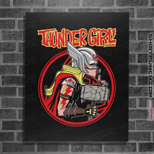 Load image into Gallery viewer, Secret_Shirts Posters / 4"x6" / Black Thundergirl