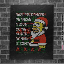 Load image into Gallery viewer, Daily_Deal_Shirts Posters / 4&quot;x6&quot; / Black I&#39;ll Be Homer For Christmas
